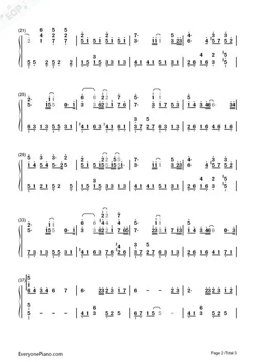 等你下课钢琴简谱-周杰伦演唱-看谱啦