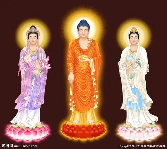 高清精美西方三圣像