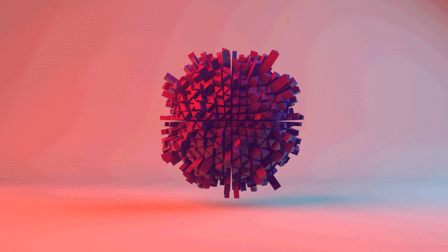 c4d做的球的3d动态效果动画