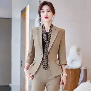 【小西服女士七分袖图片】小西服女士七分袖图片大全_q友网