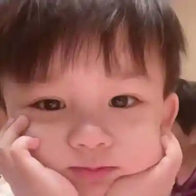 情头萌娃两张分开呆萌头像,情侣头像图片-回车桌面