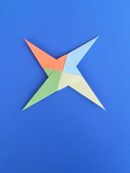 飞镖折纸简单方法,一款酷炫的十字形飞镖-度小视