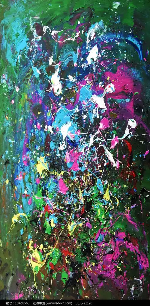 高清抽象艺术油画无框画