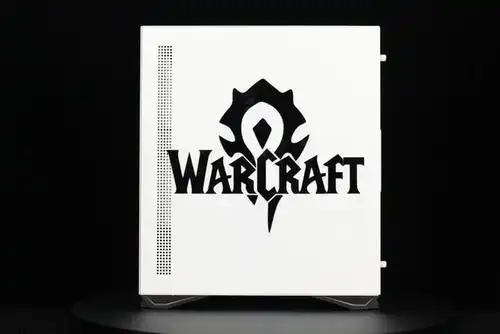 我在机箱的前面板和电源仓上diy了部落和魔兽世界warcraft的logo
