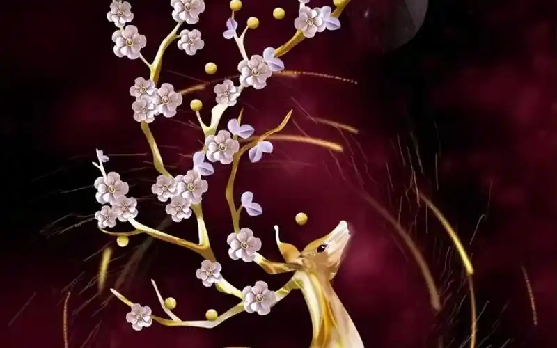 上传9pb中#信息门阀 祝各位朋友一鹿好运连连,花开似锦~#动态壁纸