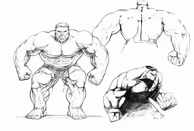 笔画是哪一种不可思议的浩克绿巨人简笔画钢铁侠反浩克装甲简笔画图片