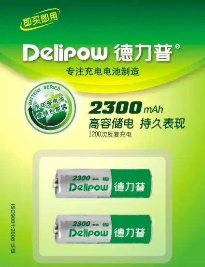 德力普 5号大容量充电电池 aa5号2300毫安