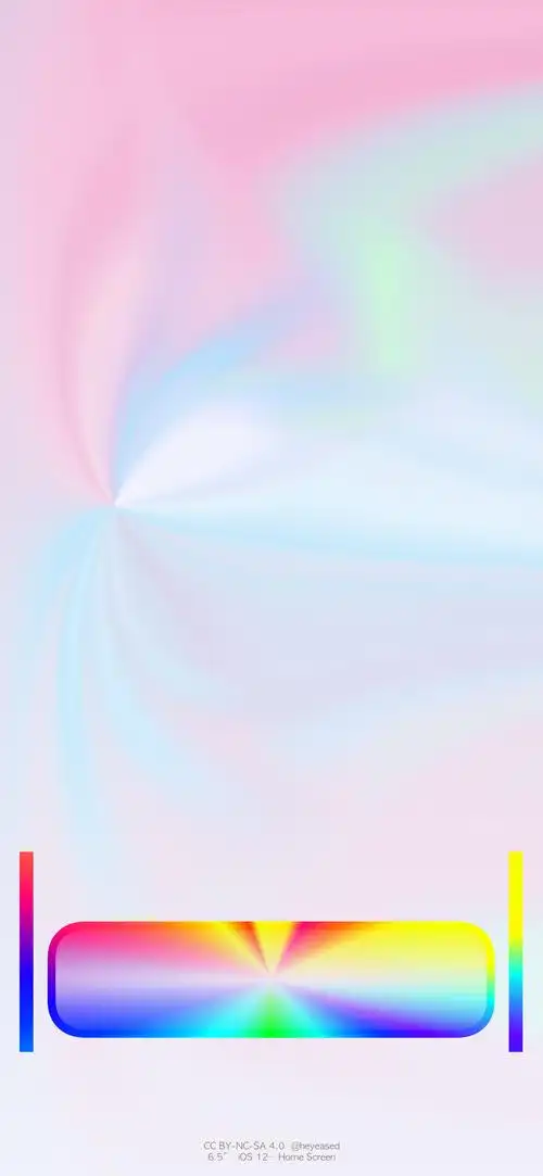 xs max壁纸,包括炫彩dock栏壁纸(多彩色)和 发光边框(黑色)两种系列