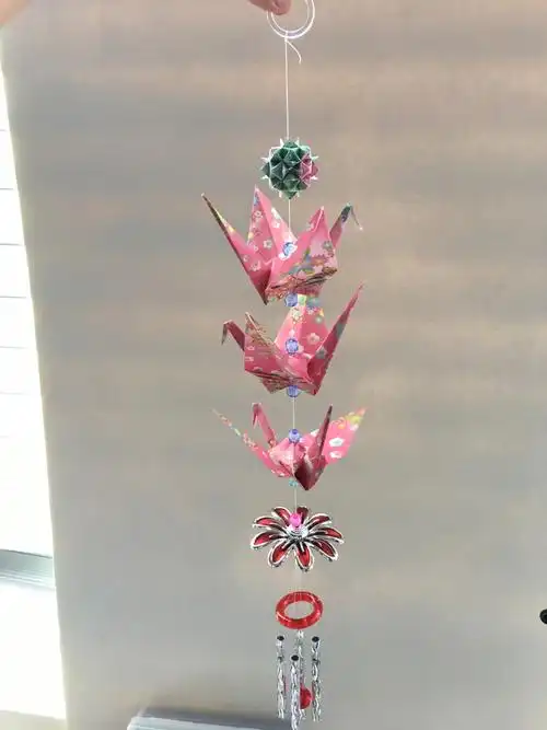 纸鹤风铃的制作