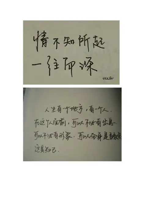 一些漂亮的手写字