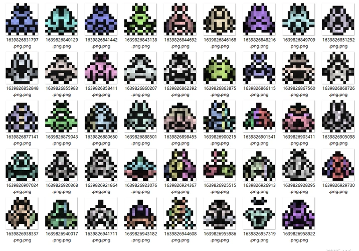 随机像素飞机生成器