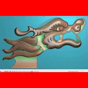 jdp浮雕图精雕图新款床角花衣帽架草龙龙头角花电脑雕刻图bmp