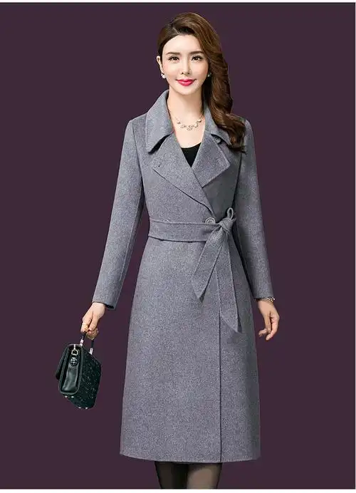 魅言魅语meiyanmeiyu2021冬季新款气质呢子大衣中长款毛呢外套女