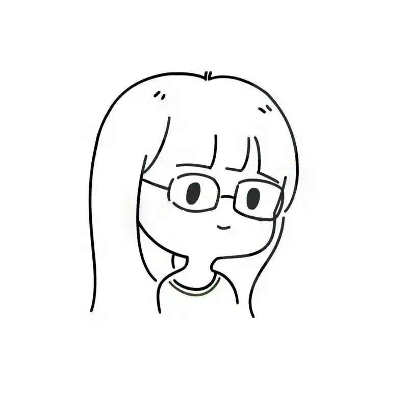 卡通可爱女生头像简笔画头像 素描卡通手绘女生头像