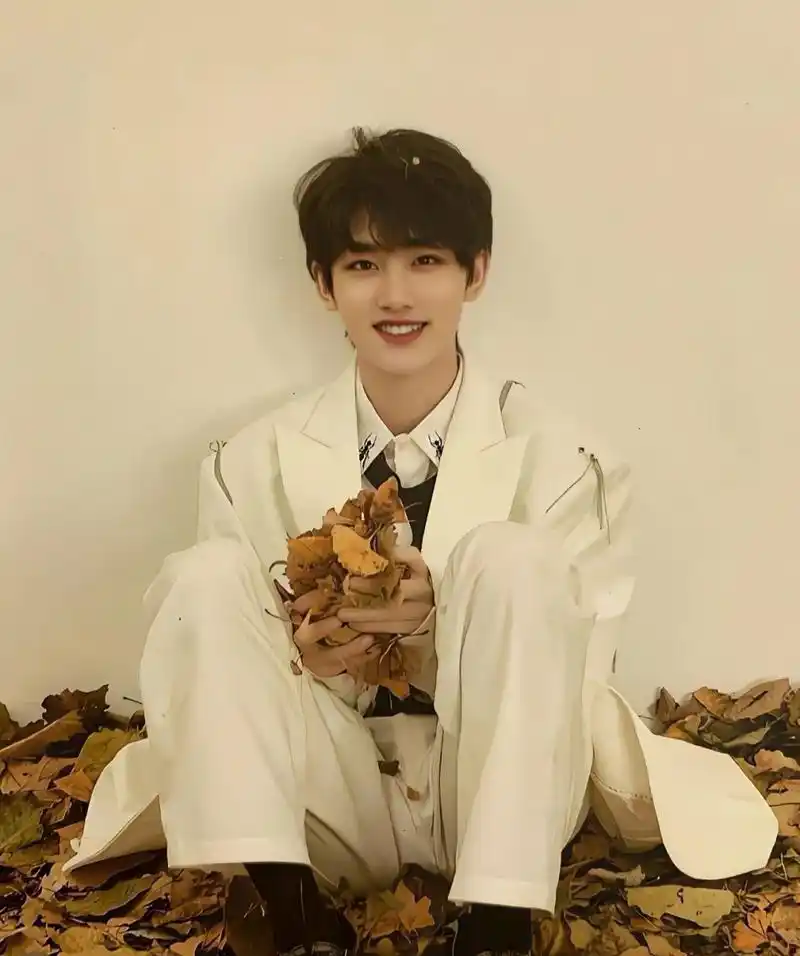 丁程鑫照片    谁能相信这是百度糊图变高清后的照片呢?氛围感拉满