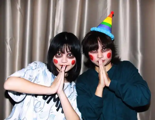 万圣节的可爱僵尸妆