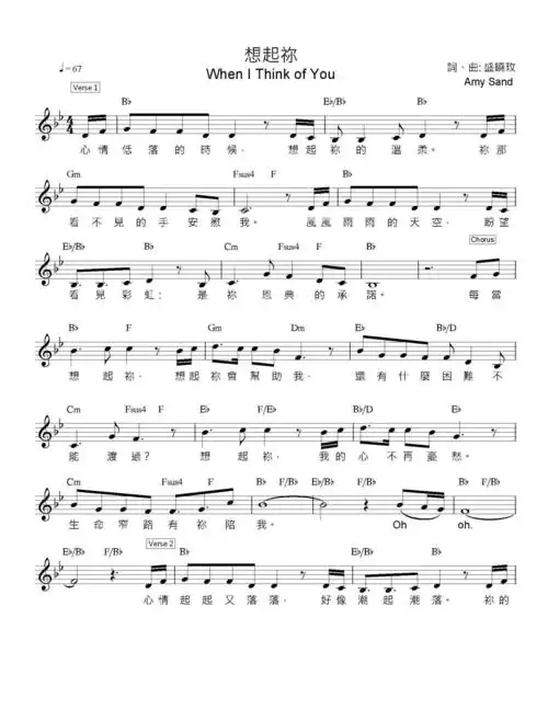 求粤语吴若希的《想起你》