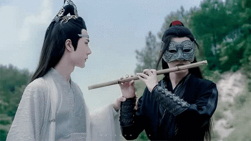 博君一肖肖战王一博忘羡陈情令小心翼翼爱着你～动图 cr一只彩虹琳