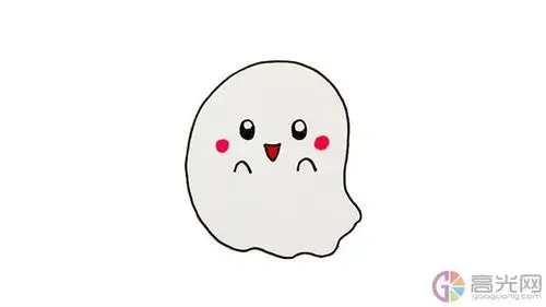 万圣节幽灵怎么画