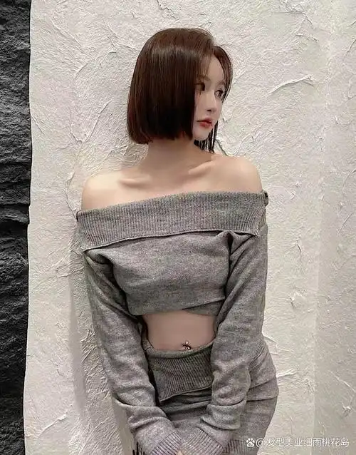 剪短发,越简单越迷人,简单迷人冷艳短发,首选干练简约一刀切,唯美好