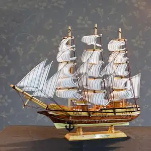 所有关键词 一帆风顺船木质图片10  古代帆船模型装饰摆件一帆风顺