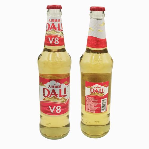 俏滋郎大理v8啤酒淡啤云南特产 大瓶装整箱470mx12瓶