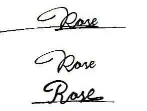 我的英文名叫rose,求它的艺术签名