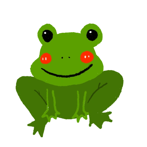 卡通可爱青蛙插画图片