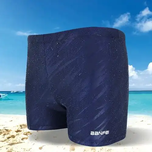 泳裤游泳泳池专业短裤暗花男士五分竞技品牌男士泳衣