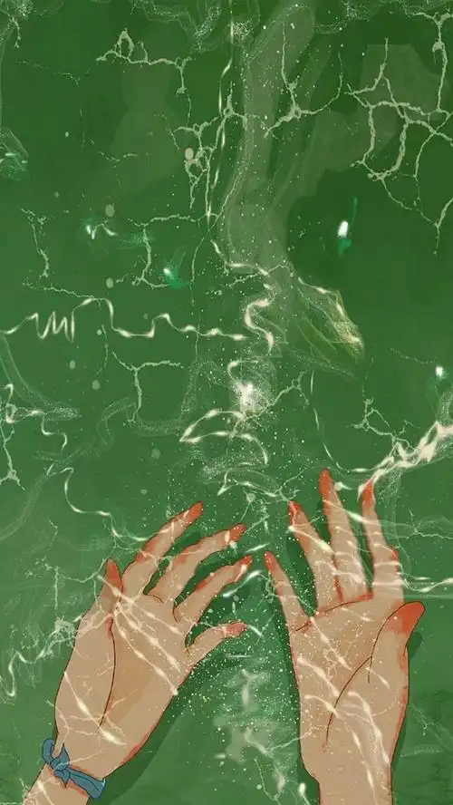 求图求类似下图的夏天相关或者是墨绿色调的壁纸