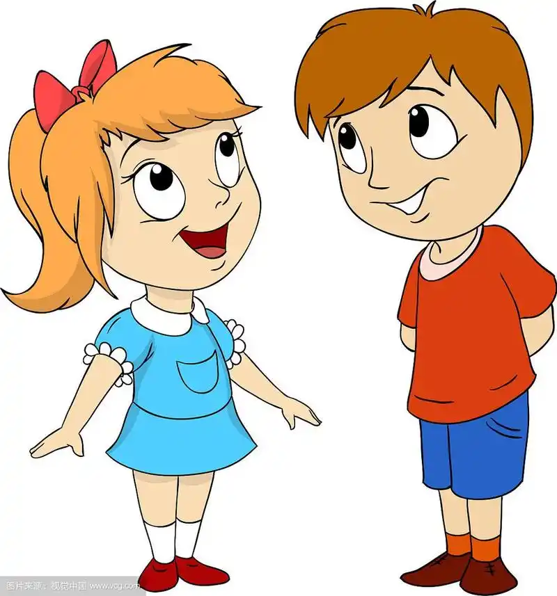 小女孩和小男孩