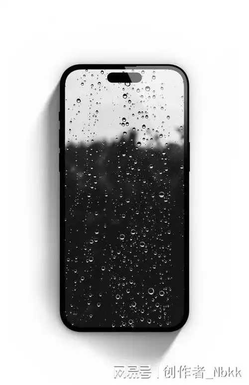 4k壁纸:水滴黯黑风格