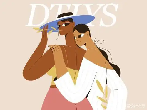平面设计师darya semenova 时尚扁平风人物插画,非常的吸引眼球