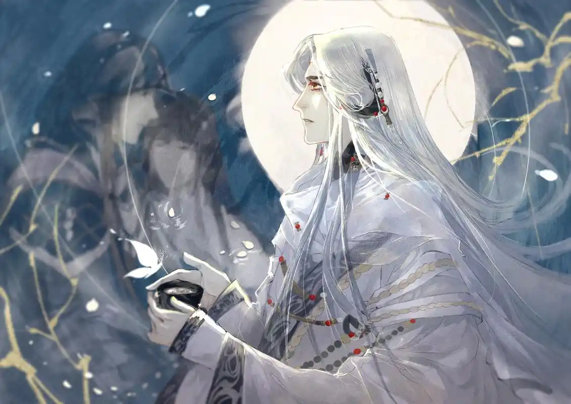 古风手绘妖孽美男子壁纸,心若磐石,也敌不过过眼云烟!