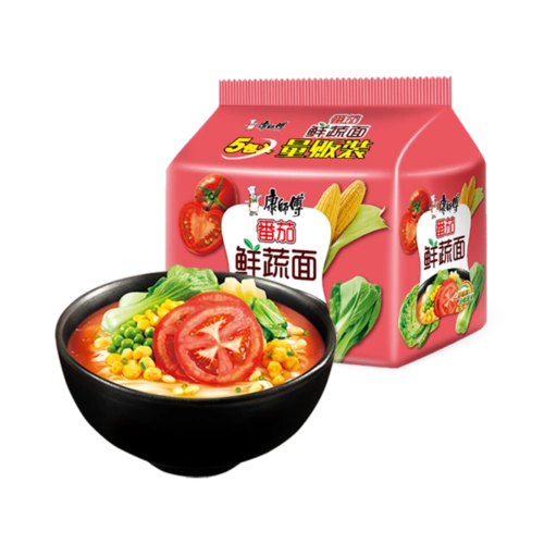 康师傅 番茄鲜蔬面 101g*5袋