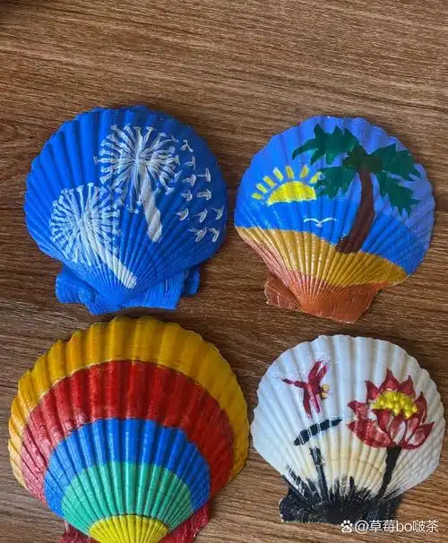 留着做手工,可惜我的画画水平不行,请教各位,扇贝壳还能做什么?