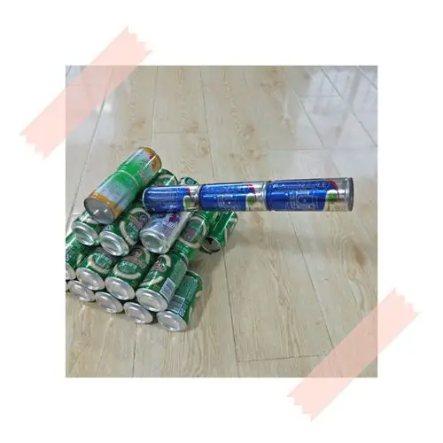 易拉罐筒做的超级大炮