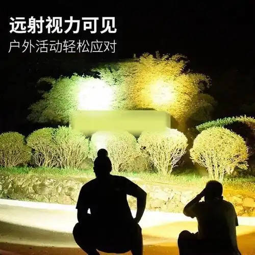 头灯强光可充电户外远射3000超亮头戴式手电筒米氙气夜钓矿灯包邮