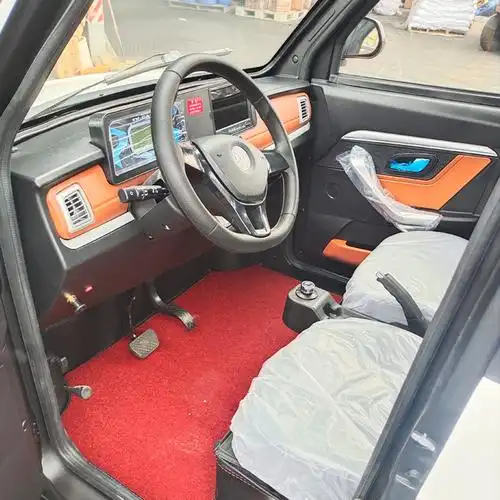 新能源汽车女士代步家用全封闭电动四轮车冷暖空调接送孩子电瓶车