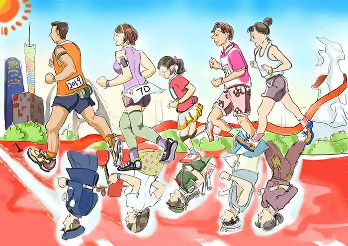 2019广州马拉松赛动漫大赛获奖作品展示漫画类