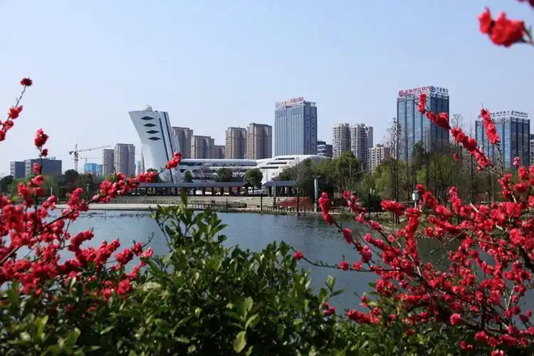 白马湖公园春色-常德