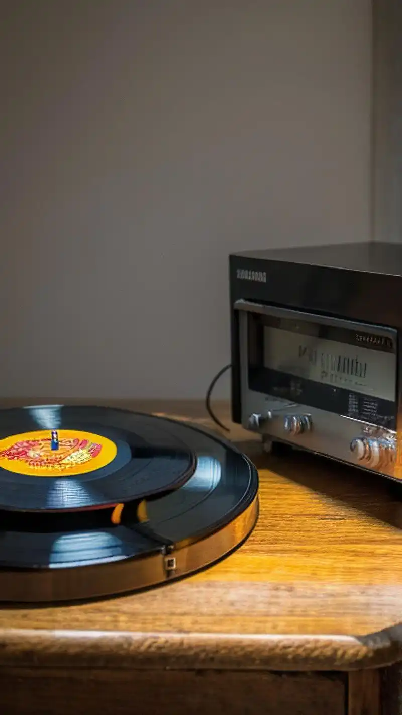 复古风黑胶唱片壁纸90回到旧时光 穿越回那些金曲流行的岁月,每一张