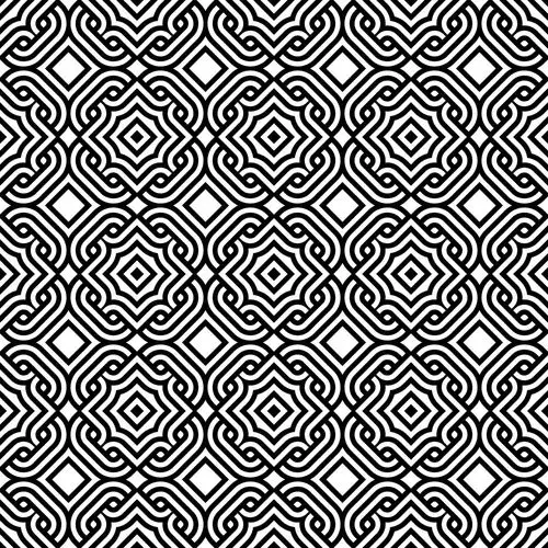 黑色方框花纹背景