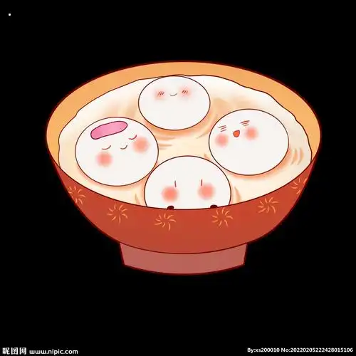 元宵节吃汤圆元宵可爱卡通设计图__卡通设计_广告设计_设计图库_昵图