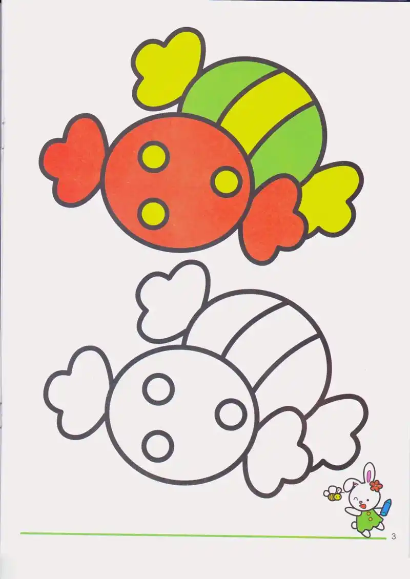 幼儿园美工区涂色素材 #幼儿园简笔画 #幼儿园环创 #幼儿 - 兑趑