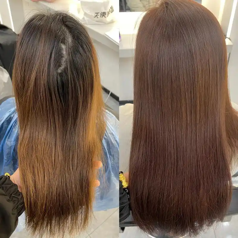 染发前后对比合集来了#同城性价比高的理发店推荐 #头发染什么 - 抖音