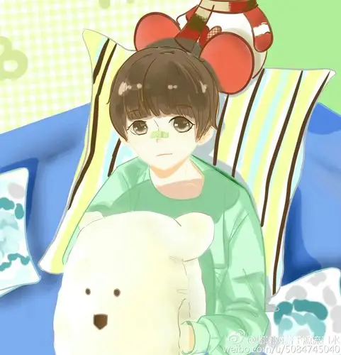 评论取消王源tfboys王源 q版漫画 手绘 cr: genki猫丼饭