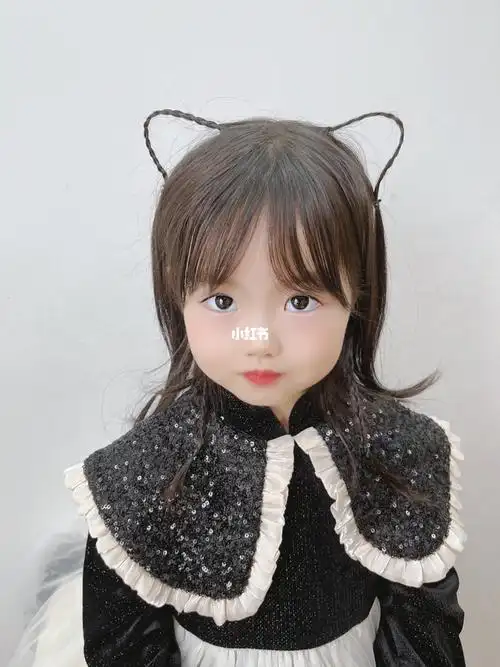 手残党也能学会的俏皮可爱的猫耳朵发型随便卡个发卡都好看用小皮筋