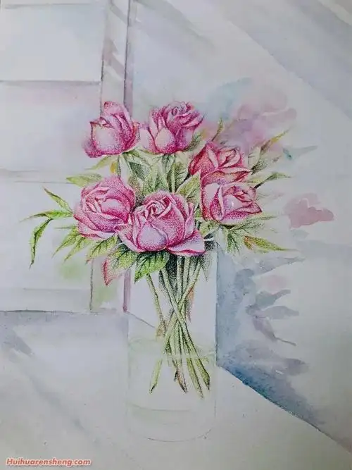 樱花彩铅画步骤樱花彩铅画步骤教学