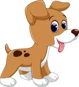 美俚脚矢量卡通图狗坐小狗和小猫可爱的狗卡通可爱的小狗睡着动画片狗